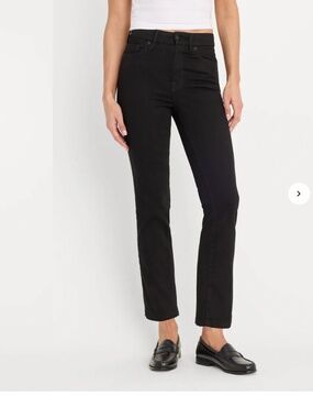 Never Fades Good Legs Straight Jeans in Dark Gray (almost black!)